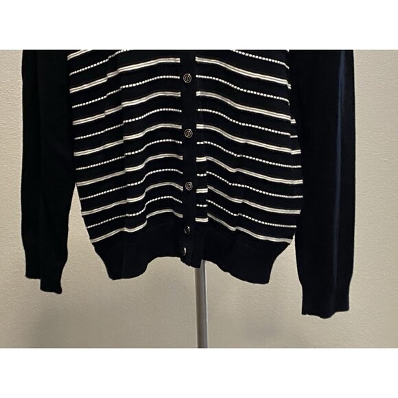 Croft & Barrow Womens Large Multicolor Button Down Sweater Long Sleeve Casual - Picture 4 of 10